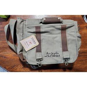 ROTHCO VINTAGE CANVAS PATHFINDER LAPTOP BAG WITH LEATHER ACCENTS